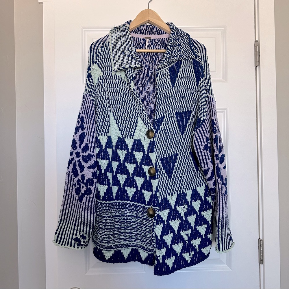 Free People knit oversize cardigan